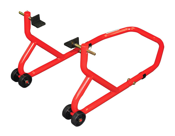 BikeTek Series 3 Rear Track Paddock Stand Set- Red.