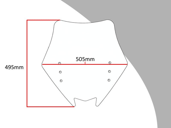 Kawasaki GTR1400  2007-2018  Clear Original Profile SCREEN Powerbronze