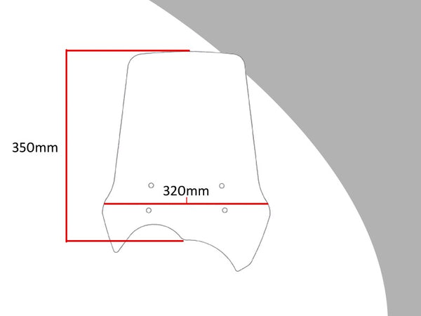 BMW G650GS 12-2016 Dark Tint Original Profile Flip/Tall SCREEN Powerbronze.
