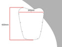 Fits Honda VF500F  85-1987 Dark Tint 420mm Flip/Tall SCREEN Powerbronze.