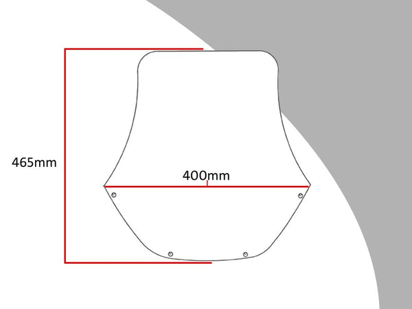 Fits Honda XL600V Transalp 87-1993 Light Tint 465mm Flip/Tall SCREEN Powerbronze..