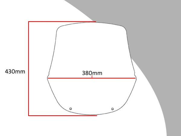 Fits Honda XL600V Transalp 94-1999 Dark Tint 430mm Flip/Tall SCREEN Powerbronze.
