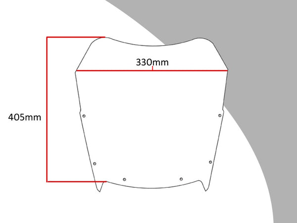 Honda VFR750 86-1987 Light Tint 405mm Flip/Tall SCREEN Powerbronze.