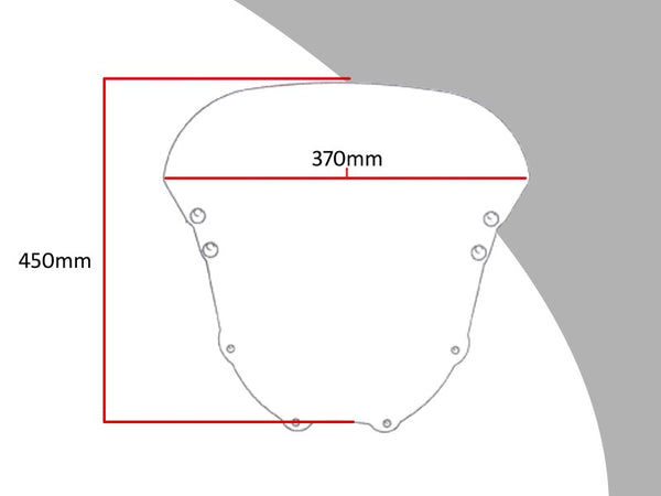 Fits Honda CBR900RR 94-1997 Dark Tint 450mm Flip/Tall SCREEN Powerbronze