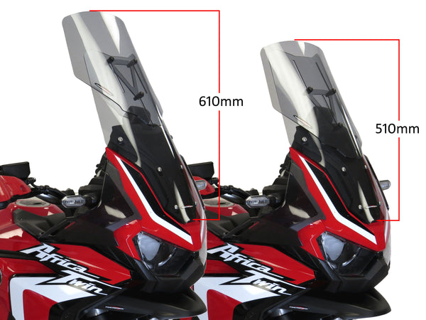 Fits Honda CRF1100L Africa Twin 20-2024 Dark Tint ADJUSTABLE  SCREEN Powerbronze.RRP £149.