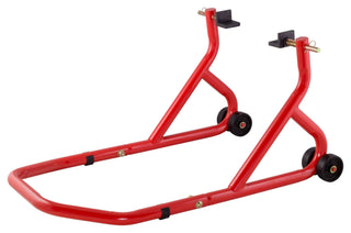 BikeTek Series 3 Rear Track Paddock Stand Set- Red.