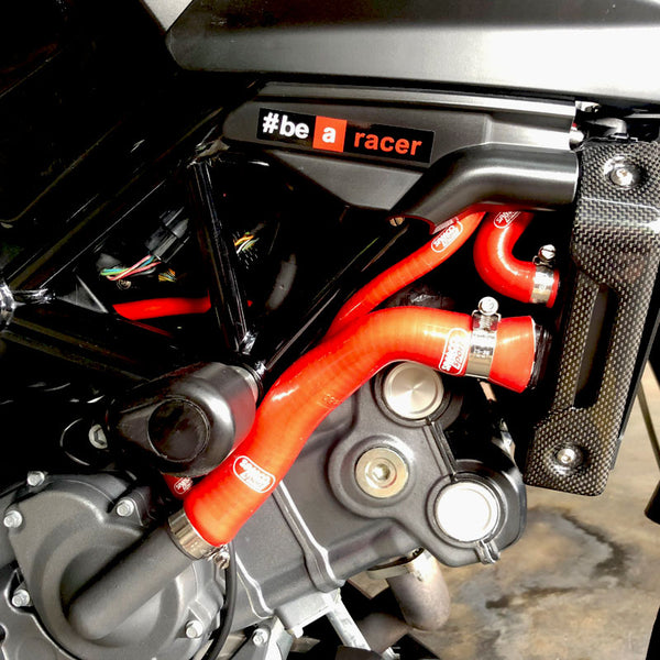 Aprilia 750 Shiver 2007-2017 Samco Sport Silicone Hose Kit  & Stainless Hose Clips APR-13