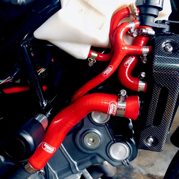 Aprilia 750 Shiver 2007-2017 Samco Sport Silicone Hose Kit  & Stainless Hose Clips APR-13