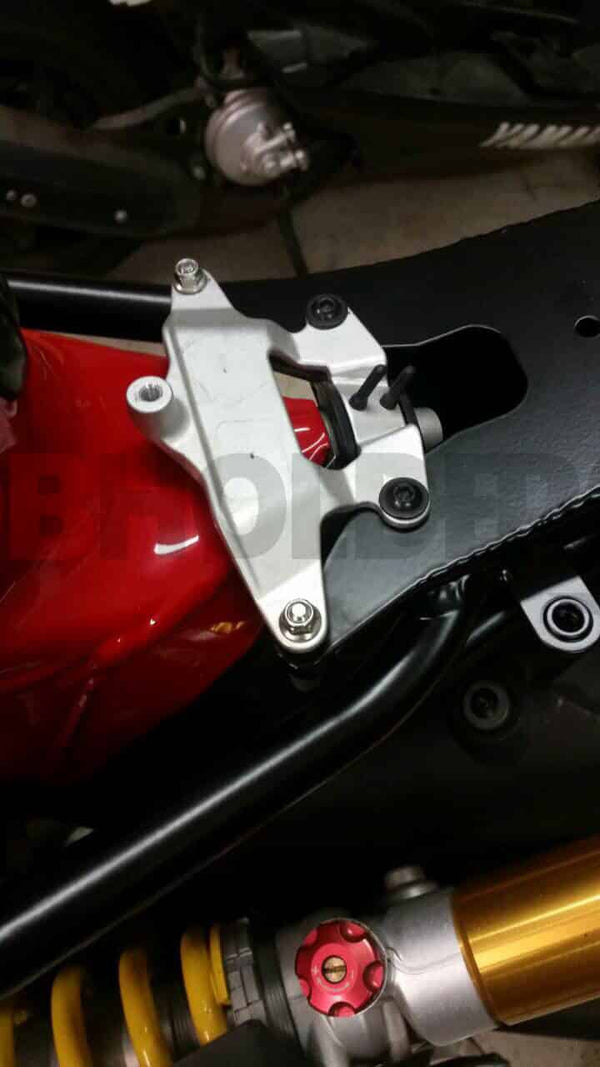 Aprilia RS660 2021 Black Anodised  Aluminium Rear Subframe by DB Holders.