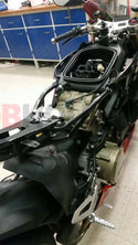 Aprilia RS660 2021 Black Anodised  Aluminium Rear Subframe by DB Holders.