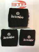 Brembo 2 Brake + 1 Clutch Reservoir Shrouds Socks Cover