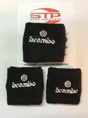 Brembo 2 Brake + 1 Clutch Reservoir Shrouds Socks Cover