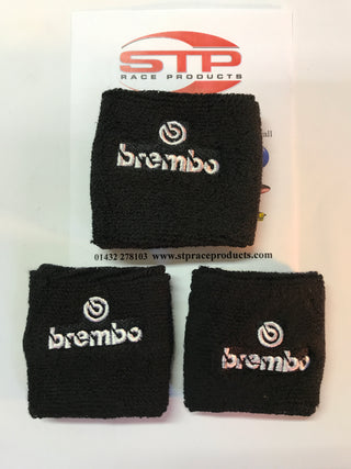 Brembo 2 Brake + 1 Clutch Reservoir Shrouds Socks Cover