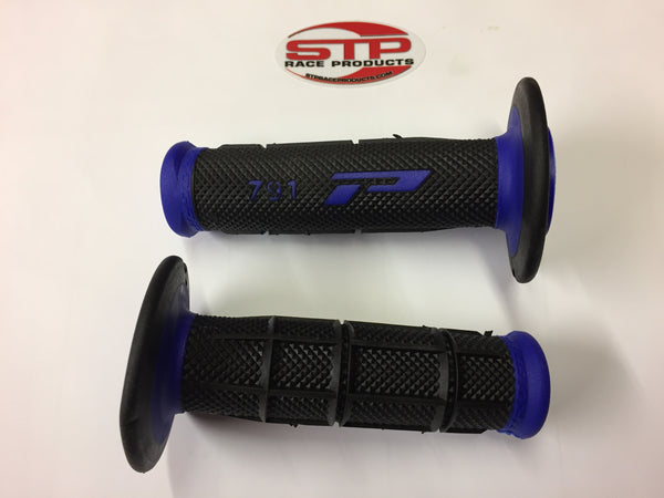 Progrip Soft Touch 791 Blue Black MX Off Road Grips Dual Density 115mm