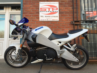 2004 BUELL Firebolt XB9R Arctic White Blue Detail