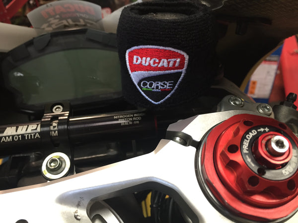 Ducati 2 x Brake & 1 x Clutch Reservoir Shrouds Socks Cover