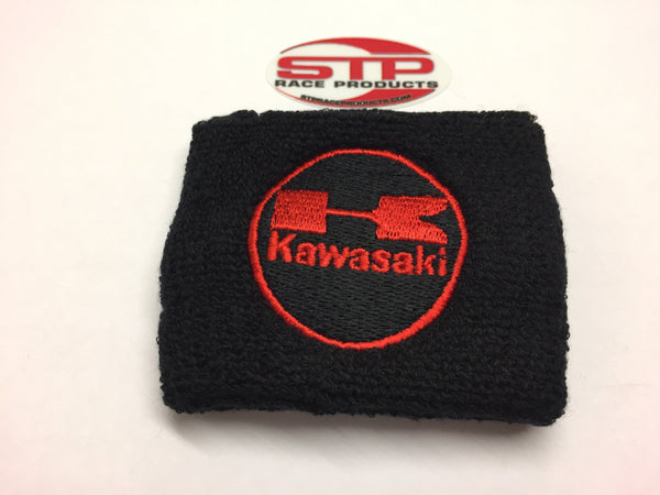 Red Kawasaki Front Brake Master Cylinder Reservoir Cover Sock Shroud