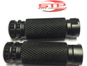 Universal Replacement Rearset Footpegs Black Anodised Finish 8mm fixing PAIR