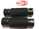 Universal Replacement Rearset Footpegs Black Anodised Finish 8mm fixing PAIR