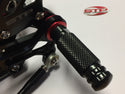 Universal Replacement Rearset Footpegs Black Anodised Finish 8mm fixing PAIR