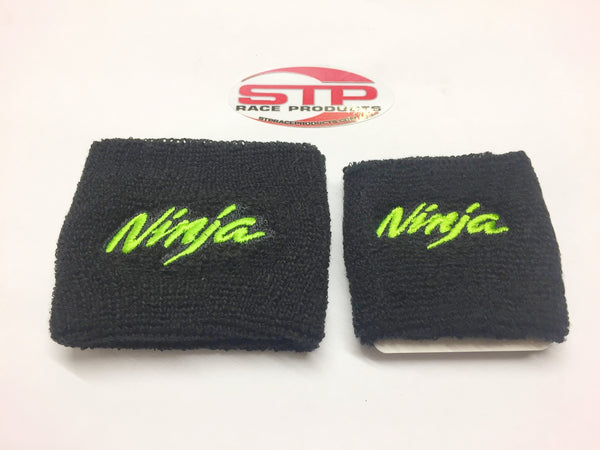 Ninja Motorcycle F&R Brake Master Cylinder Shrouds Socks Cover pair green