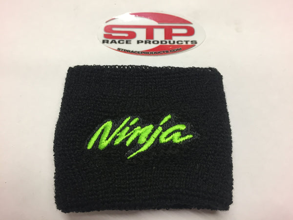 Ninja Motorcycle Front Brake Master Cylinder Shrouds Socks Cover Green Logo