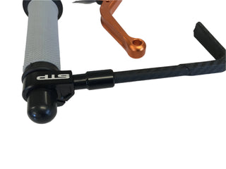STP Tek2 Black Bar Mount Brake Lever Guard For Motorcycle Track/Race Use (BSB Style)
