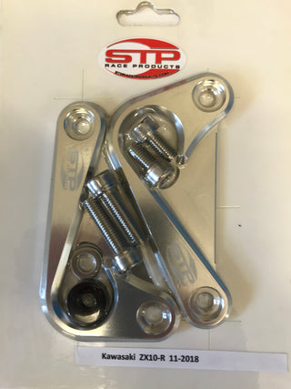 Kawasaki ZX10-R 11-2018  Rear Subframe Transport Hooks Pair Silver.