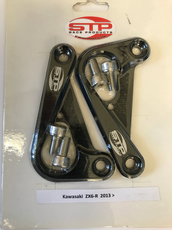 Kawasaki ZX6-R 13-2018  Rear Subframe Transport Hooks Pair Silver.