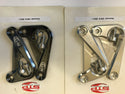 Kawasaki ZX6-R 13-2018  Rear Subframe Transport Hooks Pair Silver.