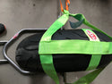 Green Rear Wheel Tie-Down Wheel Strap Motorcycle Light Strong Polyester webbing Strap..