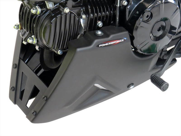 Honda Grom MSX125 2015-2020  Belly Pan Matt Black & Silver Mesh Powerbronze.
