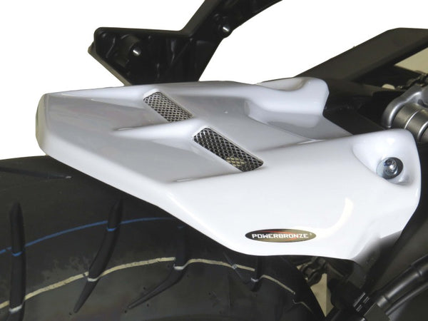 Yamaha FJ-09 Tracer & GT 18-19 Rear Hugger by Powerbronze Carbon Look & Silver Mesh