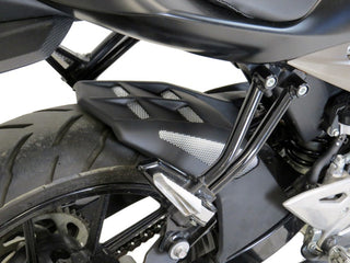 Suzuki GSX-S125 17-2024 Matt Black & Silver Mesh Rear Hugger  Powerbronze