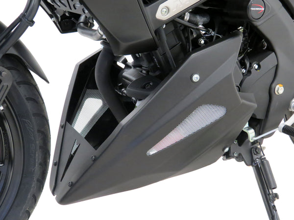 Yamaha XSR 125  21-23 Belly Pan Gloss Black Finish & Silver Mesh Powerbronze RRP £172