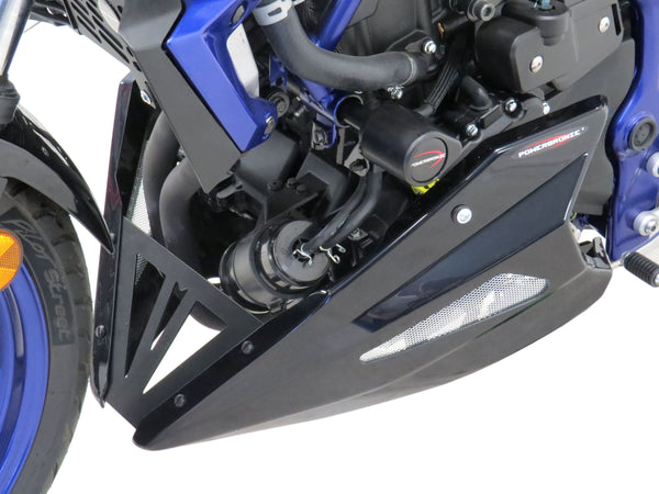 Yamaha MT-03 2016-2023  Belly Pan Matt Black with Silver Mesh by Powerbronze RRP £172