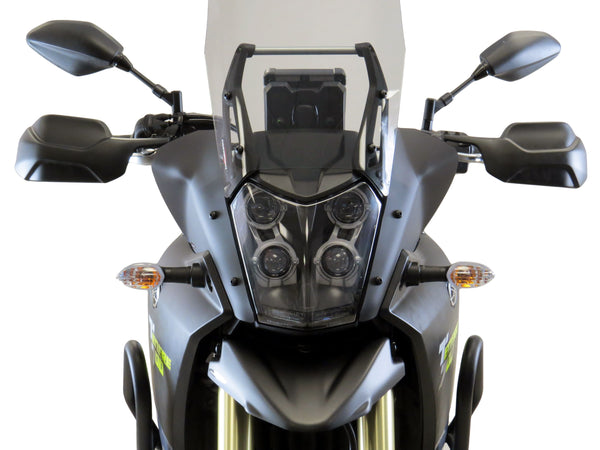 Yamaha Tenere 700  19-2022  Frosted Stealth Grey Wind Deflectors by Powerbronze