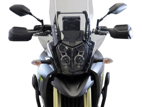 Yamaha Tenere 700  19-2022  Frosted Stealth Grey Wind Deflectors by Powerbronze