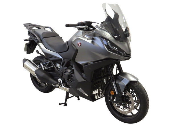 Fits Honda NT1100 (DCT model) 2022 >  Fairing Lowers Gloss Black & Silver Mesh by Powerbronze