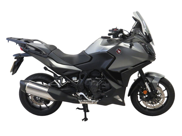 Fits Honda NT1100 (DCT model) 2022 >  Fairing Lowers Gloss Black & Silver Mesh by Powerbronze