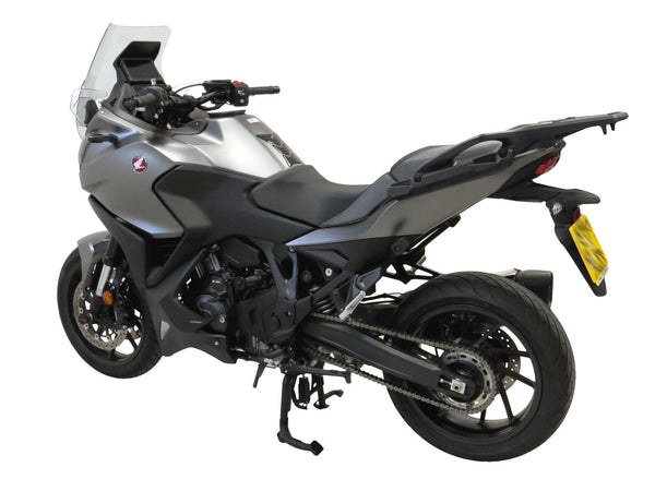 Fits Honda NT1100 (DCT model) 2022 >  Fairing Lowers Gloss Black & Silver Mesh by Powerbronze