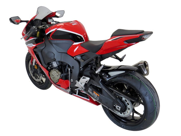 Fits Honda CBR1000RR Fireblade  17-2019  Gloss Black & Silver Mesh Rear Hugger Powerbronze