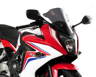 Fits Honda CBR650F  14-2018 Airflow Dark Tint DOUBLE BUBBLE SCREEN by Powerbronze