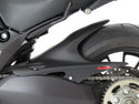 Ducati Diavel  11-2018 Matt Black & Silver Mesh Rear Hugger by Powerbronze