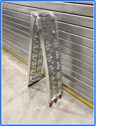 HEAVY DUTY Aluminium Folding Loading Ramp 340Kg Load - 2170mm x 230mm ...