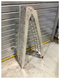 Track Bike Aluminium Folding Loading Ramp 340Kg Load - 2170mm x 230mm (Extended)