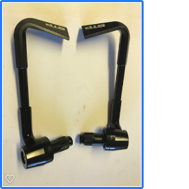 Tek2 Angled Brake & Clutch Lever Guards Motorcycle Motorbike Race Track BSB.