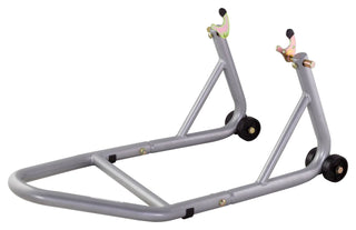 BikeTek Race Aluminium Bobbin Fitment Rear Track Paddock Stand - Grey