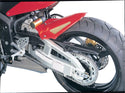 Fits Honda CBR600RR 03-2004 Black & Silver Mesh Rear Hugger by Powerbronze