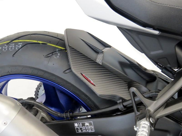 Yamaha Niken & GT 18-2021 Carbon Look & Silver Mesh Rear Hugger by Powerbronze  RRP £132